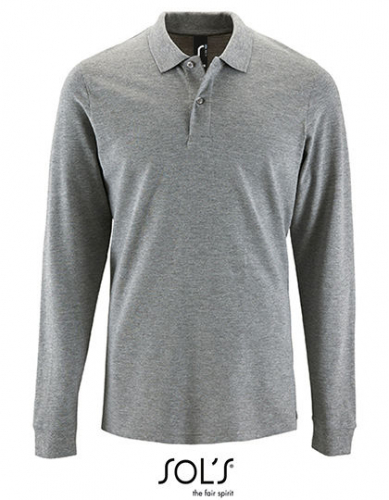 Men´s Long-Sleeve Piqué Polo Shirt Perfect - L02087 - SOL´S