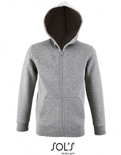 Kids´ Zip Hoodie Stone - L02092 - SOL´S