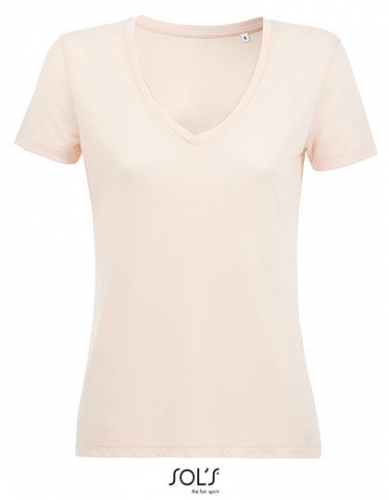 Women´s Flowy V-Neck T-Shirt Motion - L03098 - SOL´S