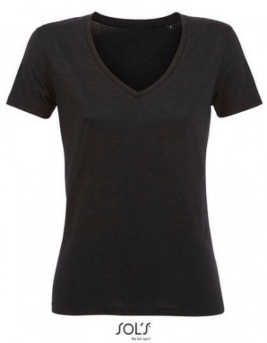 Women´s Flowy V-Neck T-Shirt Motion - L03098 - SOL´S