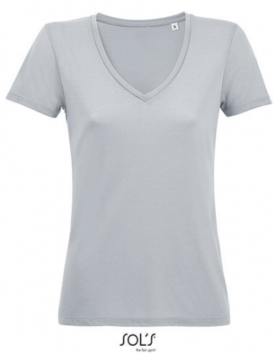 Women´s Flowy V-Neck T-Shirt Motion - L03098 - SOL´S