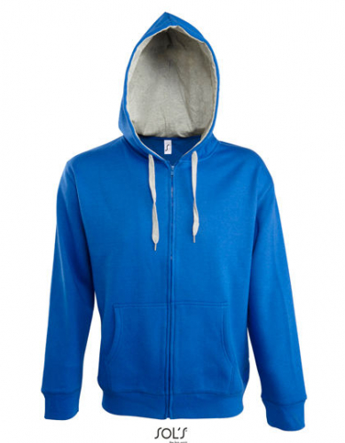 Men´s Contrasted Zipped Hooded Jacket Soul - L480 - SOL´S