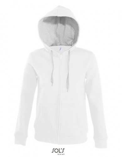 Women´s Contrast Hooded Zip Jacket Soul - L481 - SOL´S