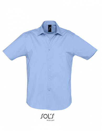 Men´s Stretch-Shirt Broadway Short Sleeve - L632 - SOL´S