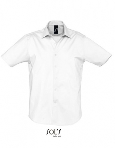 Men´s Stretch-Shirt Broadway Short Sleeve - L632 - SOL´S