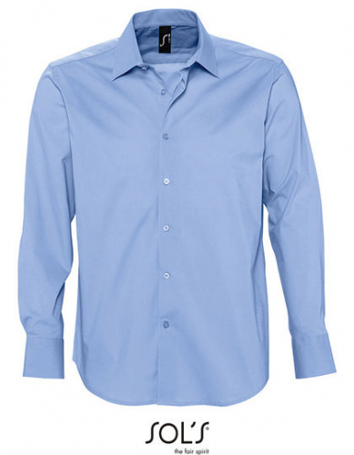 Men´s Stretch-Shirt Brighton Long Sleeve - L633 - SOL´S