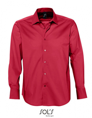 Men´s Stretch-Shirt Brighton Long Sleeve - L633 - SOL´S