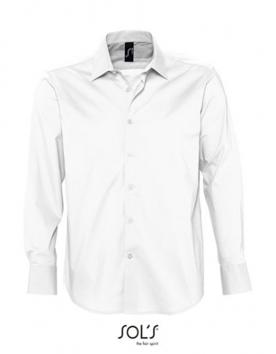 Men´s Stretch-Shirt Brighton Long Sleeve - L633 - SOL´S