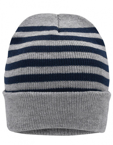 Striped Winter Beanie - MB7138 - Myrtle beach