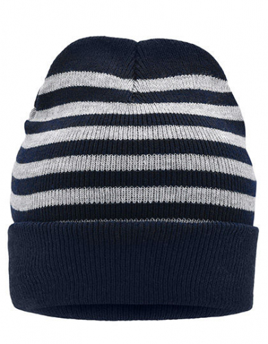 Striped Winter Beanie - MB7138 - Myrtle beach