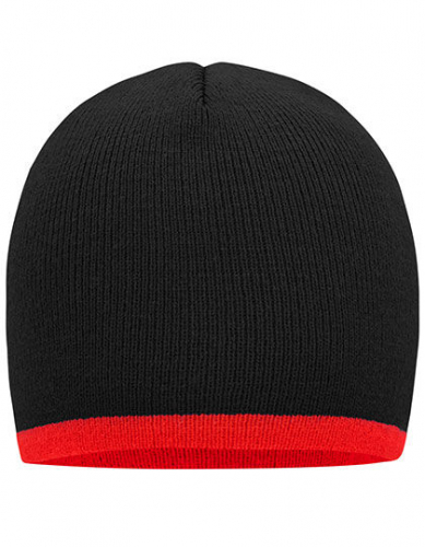 Beanie With Contrasting Border - MB7584 - Myrtle beach