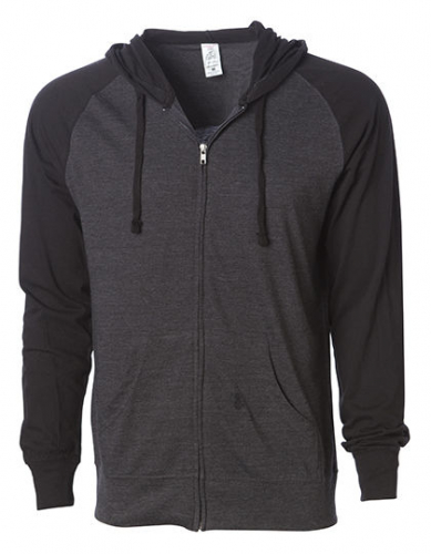 Men´s Lightweight Jersey Raglan Zip Hood - NP356 - Independent