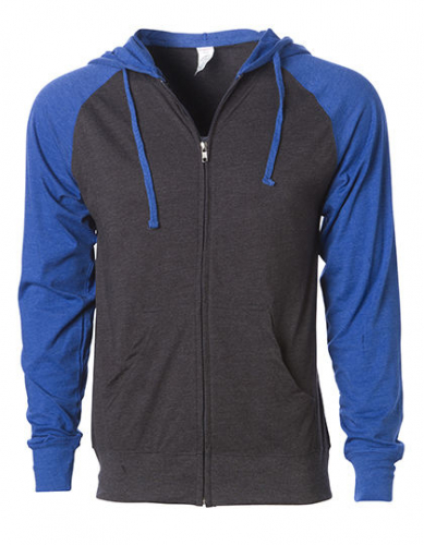 Men´s Lightweight Jersey Raglan Zip Hood - NP356 - Independent