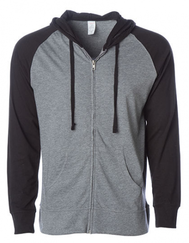 Men´s Lightweight Jersey Raglan Zip Hood - NP356 - Independent