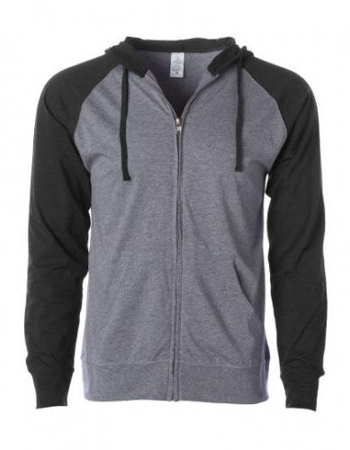 Men´s Lightweight Jersey Raglan Zip Hood - NP356 - Independent