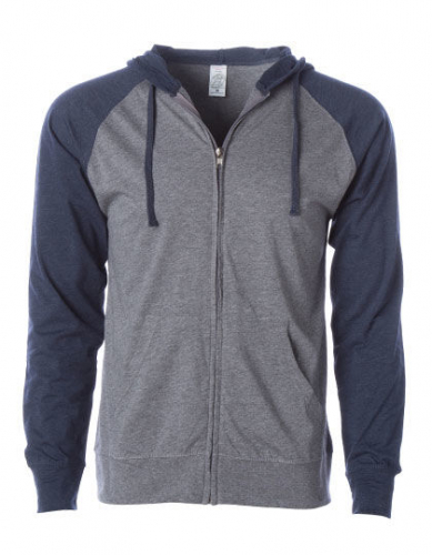 Men´s Lightweight Jersey Raglan Zip Hood - NP356 - Independent