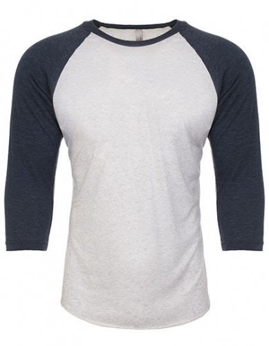 Unisex Tri-Blend 3/4 Sleeve Raglan Tee - NX6051 - Next Level Apparel