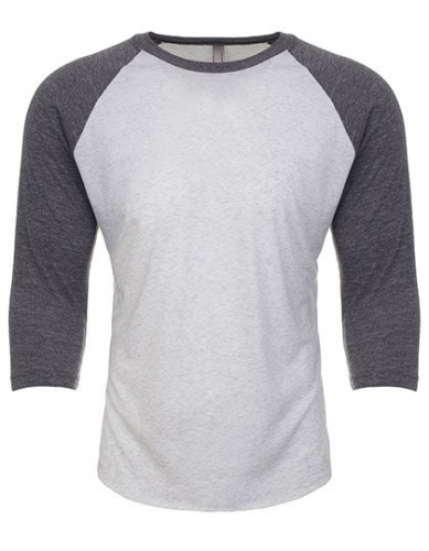 Unisex Tri-Blend 3/4 Sleeve Raglan Tee - NX6051 - Next Level Apparel