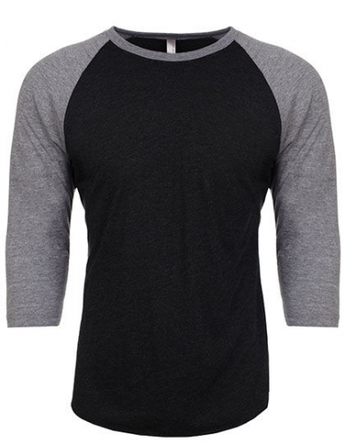 Unisex Tri-Blend 3/4 Sleeve Raglan Tee - NX6051 - Next Level Apparel