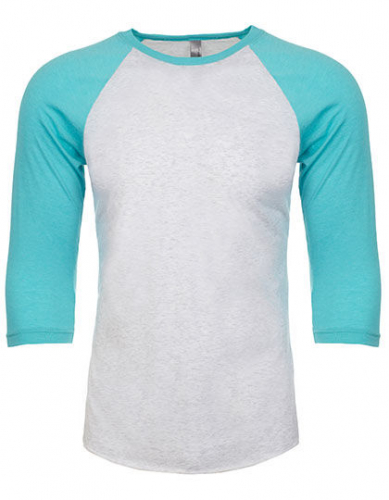 Unisex Tri-Blend 3/4 Sleeve Raglan Tee - NX6051 - Next Level Apparel