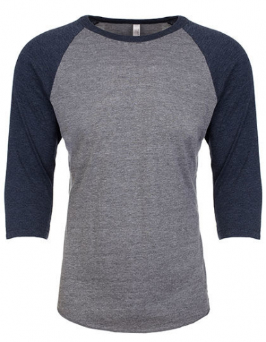 Unisex Tri-Blend 3/4 Sleeve Raglan Tee - NX6051 - Next Level Apparel