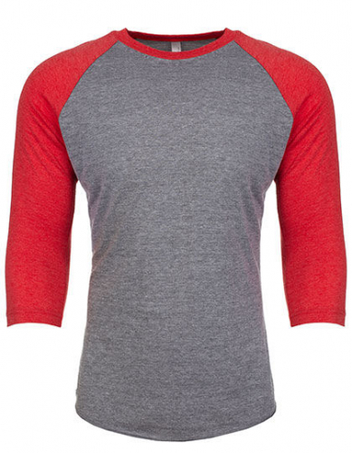 Unisex Tri-Blend 3/4 Sleeve Raglan Tee - NX6051 - Next Level Apparel