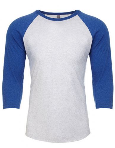 Unisex Tri-Blend 3/4 Sleeve Raglan Tee - NX6051 - Next Level Apparel