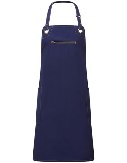 'Barley' Contrast Stitch Sustainable Bib Apron - PW121 - Premier Workwear