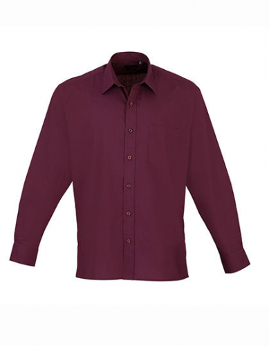 Men´s Poplin Long Sleeve Shirt - PW200 - Premier Workwear