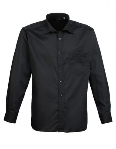 Men´s Poplin Long Sleeve Shirt - PW200 - Premier Workwear