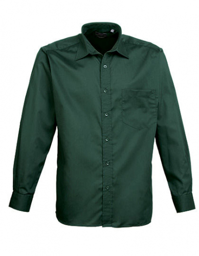 Men´s Poplin Long Sleeve Shirt - PW200 - Premier Workwear