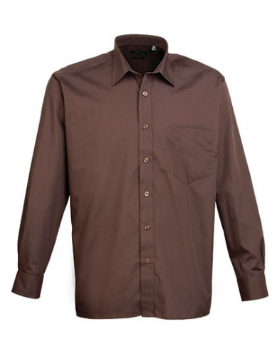 Men´s Poplin Long Sleeve Shirt - PW200 - Premier Workwear