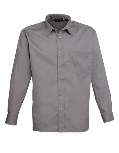 Men´s Poplin Long Sleeve Shirt - PW200 - Premier Workwear