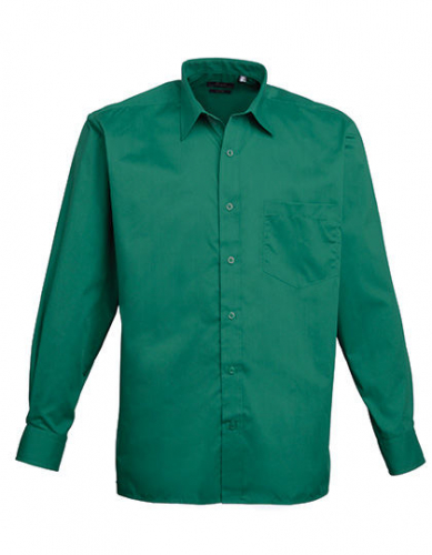 Men´s Poplin Long Sleeve Shirt - PW200 - Premier Workwear