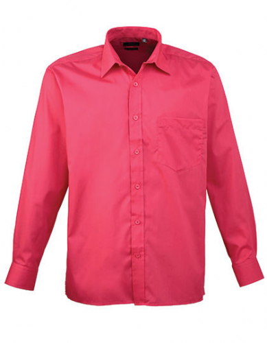Men´s Poplin Long Sleeve Shirt - PW200 - Premier Workwear
