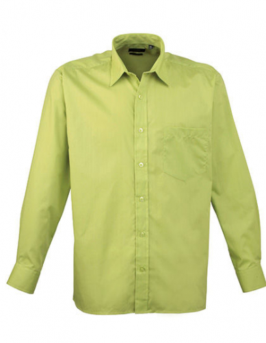 Men´s Poplin Long Sleeve Shirt - PW200 - Premier Workwear