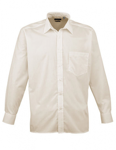 Men´s Poplin Long Sleeve Shirt - PW200 - Premier Workwear