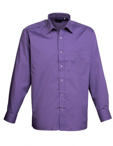 Men´s Poplin Long Sleeve Shirt - PW200 - Premier Workwear