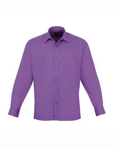 Men´s Poplin Long Sleeve Shirt - PW200 - Premier Workwear