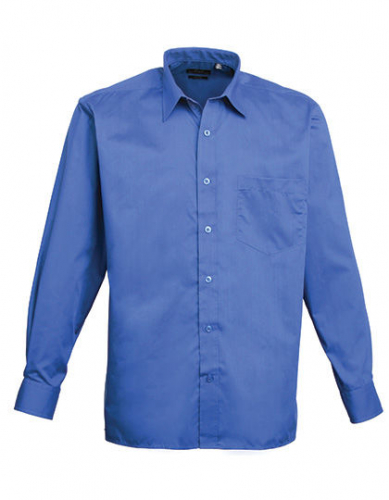 Men´s Poplin Long Sleeve Shirt - PW200 - Premier Workwear