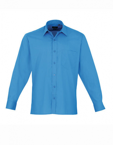 Men´s Poplin Long Sleeve Shirt - PW200 - Premier Workwear