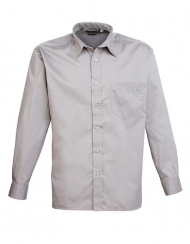 Men´s Poplin Long Sleeve Shirt - PW200 - Premier Workwear