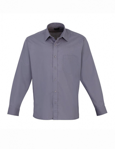 Men´s Poplin Long Sleeve Shirt - PW200 - Premier Workwear