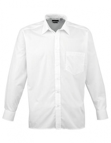 Men´s Poplin Long Sleeve Shirt - PW200 - Premier Workwear