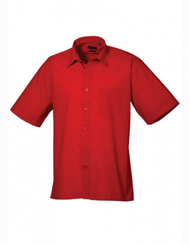 Men´s Poplin Short Sleeve Shirt - PW202 - Premier Workwear