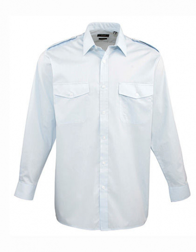 Pilot Shirt Long Sleeve - PW210 - Premier Workwear
