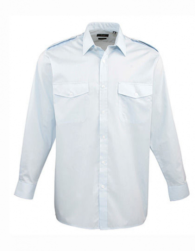 Pilot Shirt Long Sleeve - PW210 - Premier Workwear