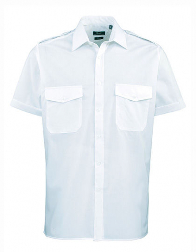 Pilot Shirt Short Sleeve - PW212 - Premier Workwear