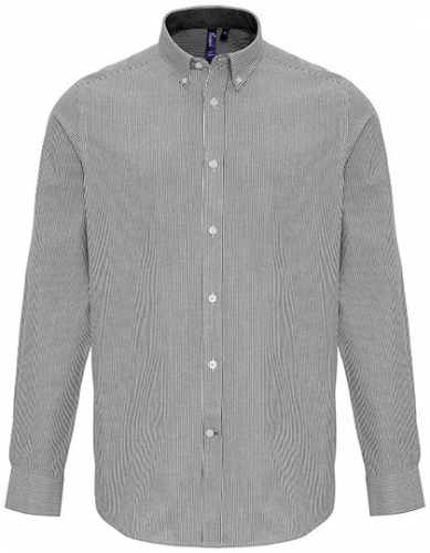 Men´s Cotton Rich Oxford Stripes Shirt - PW238 - Premier Workwear
