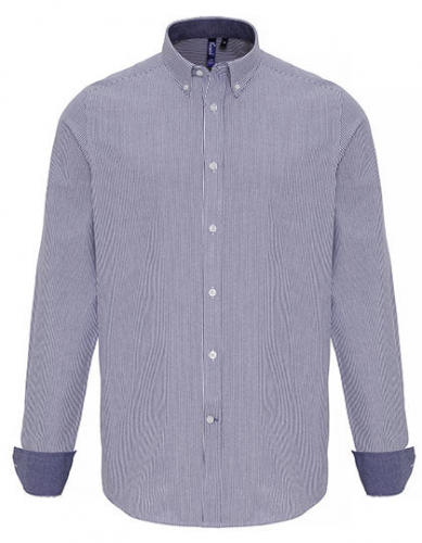 Men´s Cotton Rich Oxford Stripes Shirt - PW238 - Premier Workwear